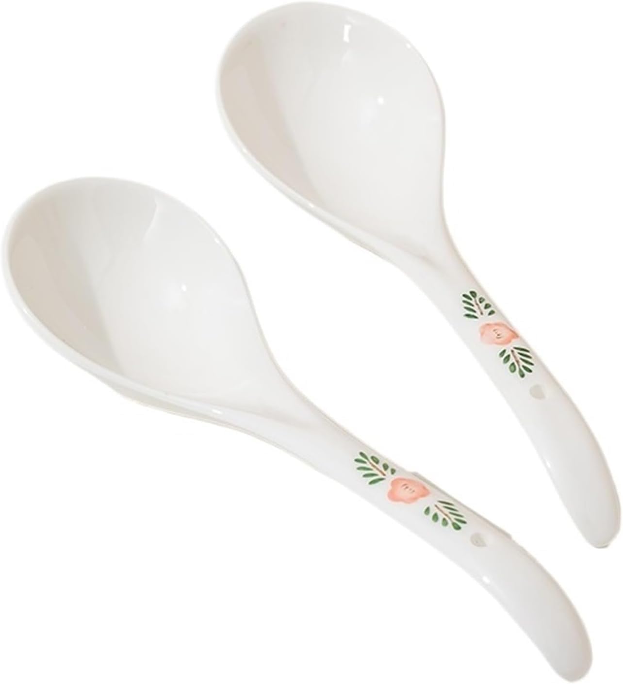 Grandes cuillères de table anti-taches en céramique pour soupe et bouillon L