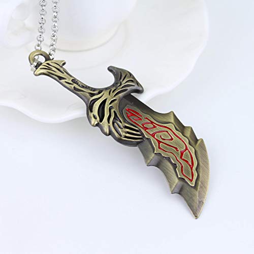 WJJKG Gioco God Of War Kratos Sword Collana Retro