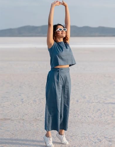 Image of FABNEX Stylish Sleeve Less Co Ord Set for Women | Co Ord Set for Women (K-131-134)
