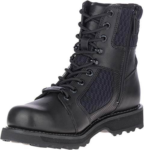 Harley-Davidson Men's Lensfield 6.5-Inch Black Leather Motorcycle Boots, D962042
