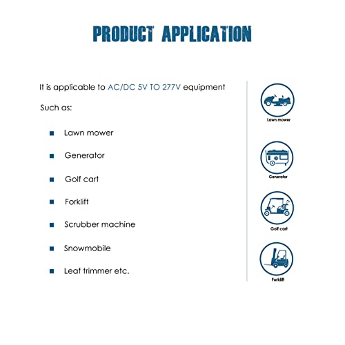 Runleader Digital Lcd Hour Meter Kit,Ac/Dc 5V To 277V,Use For Ztr Lawn Mower Tractor Generator Golf Cart Club Car Scrubber Marine Atv Motor Compressor And Gas Powered Equipment (1) #TOP6