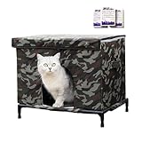 Résistant à toutes les saisons : découvrez la niche pour chat extérieure avec fenêtre transparente qui offre une vue dégagée et intacte, associée à une protection robuste contre les intempéries. Assure que votre chat reste sec et à l'aise par tous les temps, que ce soit pendant de fortes pluies ou par temps ensoleillé. La niche extérieure pour chat fournit un refuge confortable et sûr, permettant à l'animal de profiter de la vue extérieure sans compromis. Idéal pour une utilisation