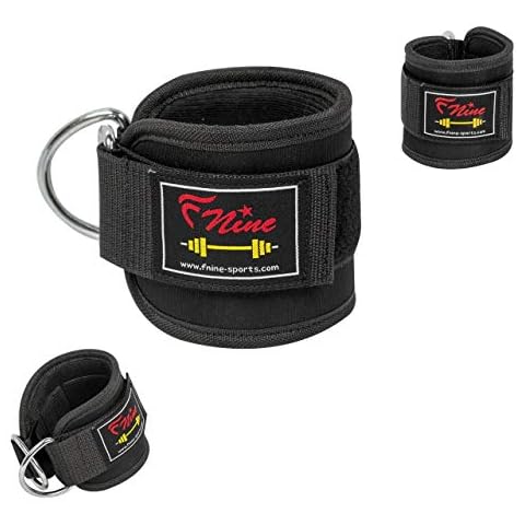 FNine Sports Ankle D ring straps, for leg lifting pully, padded attachment Cover
