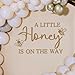 A Little Honey is on the Way Baby Shower Party Decal Sign, Honey Bee Themed Gender Reveal Girl or Boy Baby Shower Decal, Welcome Baby Party Balloon Arch Decal, 1.8