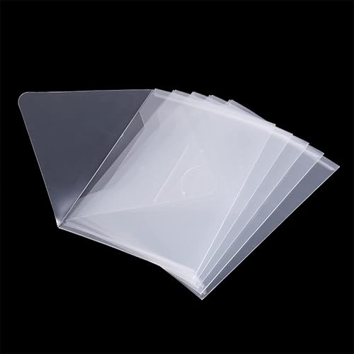 Miniatura 7 de Paquete de 10 bolsillos de almacenamiento de sellos y troqueles, sobres de almacenamiento de plástico de gran tamaño de 8.75 x 6 pulgadas, carpetas