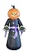 BZB Goods 8 Foot Illuminated Halloween Inflatable Pumpkin Overlord Decoration