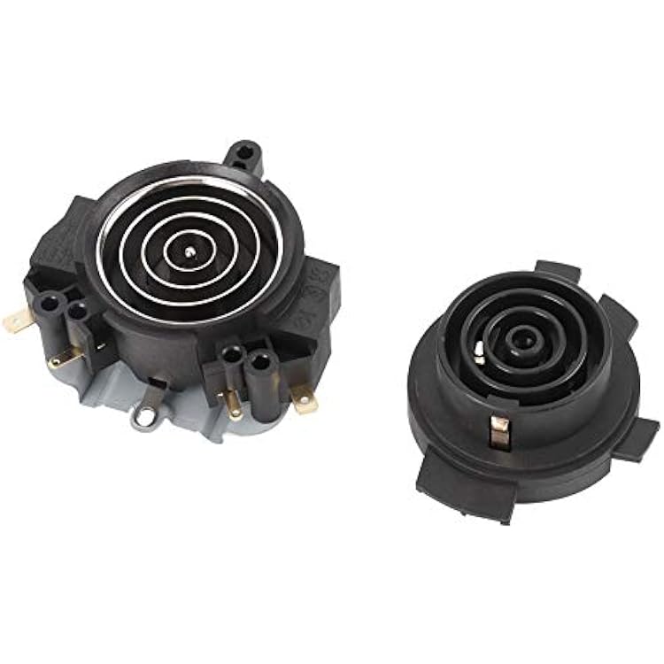 Gavigain Electric Kettle Parts, Electric Kettle Thermostat Switch with KSD688-5 Plus Kettle Base KSD368-5 Replacement Part for Temperature Control