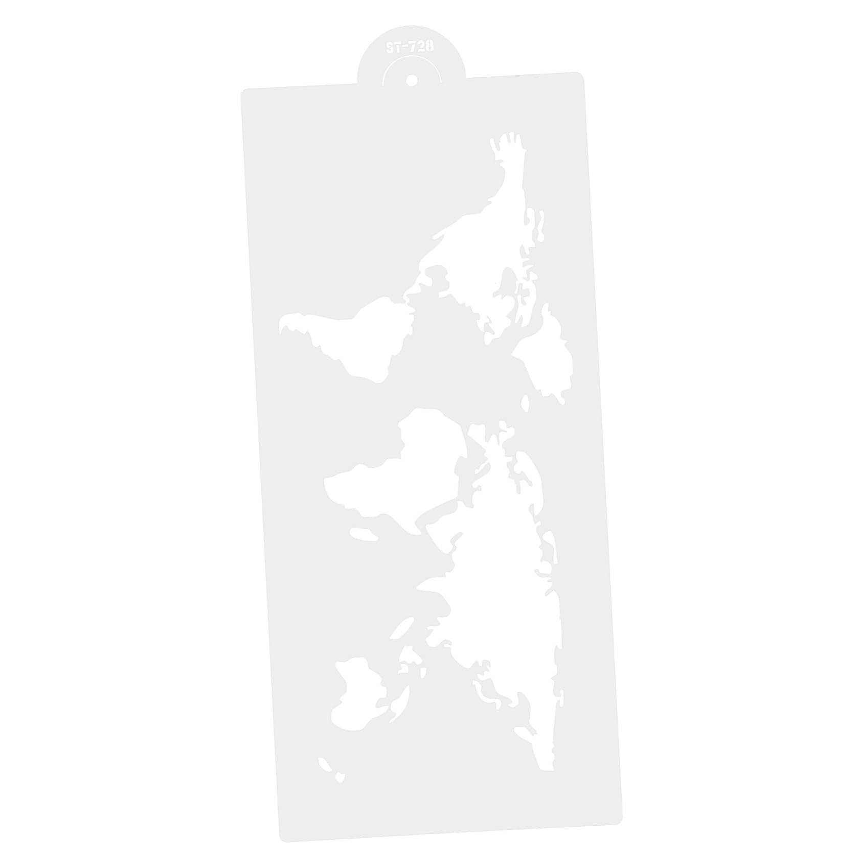 GRIRIW Diy Cake Decorations Earth Map Fondant Molds Creative Baking Silicone Molds for Birthday Party