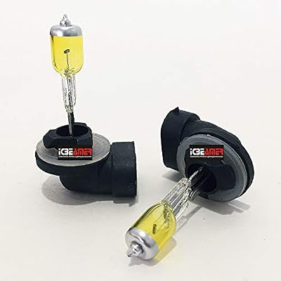 ICBEAMER 881 862 886 889 894 896 898 12V 37.5W Direct Replacement Fit Fog Light Auto Halogen Bulbs Lamp [Color: Yellow]