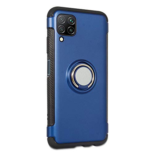 LFDZ Coque Huawei P40 Lite,[Téléphone Stand Titulaire/Support Bague] Coques Cover pour Huawei P40 Lite/Nova 6 Se/Nova 7i Smartphone(Not fit P40 Lite / P40),Bleu