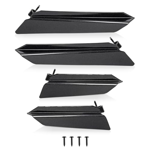 Bracingo Carbon Flash Front Bumper Side Canards Spoiler Fins fit for C8 Corvette Stingray Convertible/HTC Z51 2020-2024,Front Side Body Shark Splitter Fin Trims,Side Spoiler Wing Decro Panels,4PCS