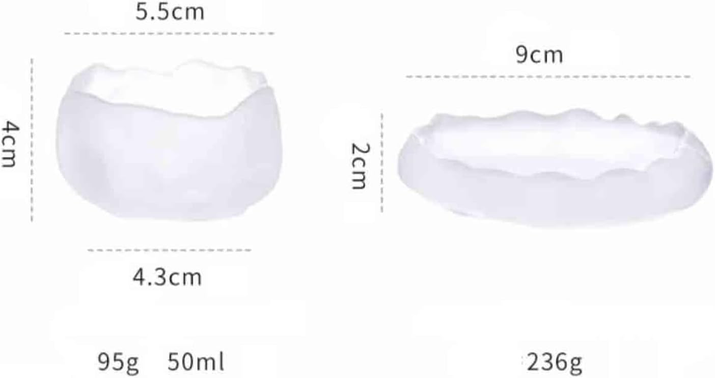 Glass Cups Chinese Tea Tasting Cup with Sauce, Small Frosted Kung Fu Teacup, 50ml for Juice(Frosted White)