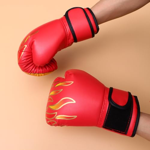 Guantes de boxeo para niños SOIMISS en PU resistente con protectores de nudillos 3