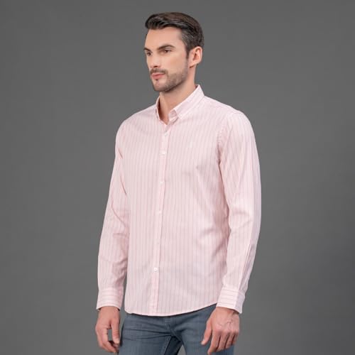 Image of Red Tape Striped Regular Fit Shirt For Men | Comfortable & Stylish