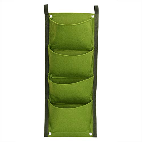 DANAIXZ Maceta Vertical para Colgar en la Pared, Material de Fieltro de Primera Calidad, respetuosa con el Medio Ambiente, Duradera, Que Ahorra Espacio, Bolsa de Cultivo de Verduras para