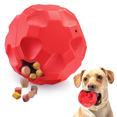 TROUSKAIG Treat Dispensing Dog Toys for Aggressive Chewers Large Breed, Rubber Balls for Dogs,...