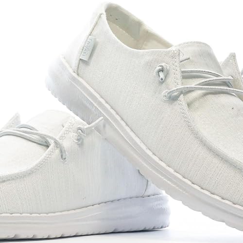 Image of HEYDUDE Women's Wendy Glitter Cloud Dust Size 7 | Women's Shoes | Women's Slip On Shoes | Comfortable & Light-Weight