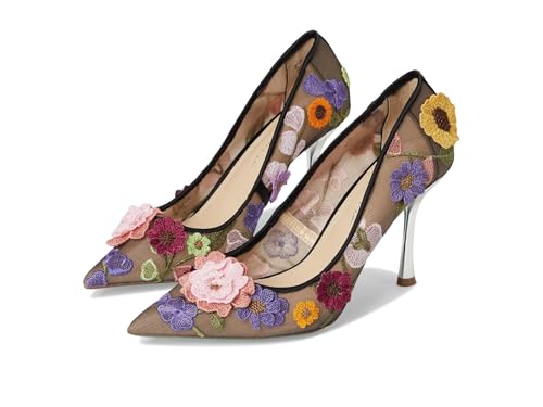 Betsey Johnson Women's Aimey Pump, Black Floral, 6