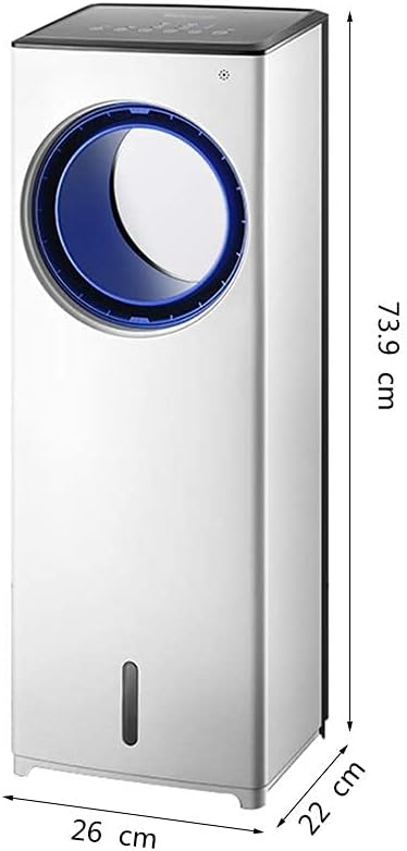Air Coolers Evaporative Coolers Humidifier Air Conditioner Whit Remote Control Misting Evaporativ Portable Small Fan and Bladeless Noiseless Fan for Office Dorm Room