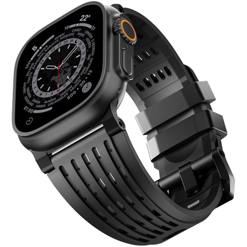 [Miimall] �Ή� Apple Watch Ultra 3/2/1 �o���h [�V���R�[���x���g+�����o�b�N��] ���ɗD���� �ʋC�� �h���h�� �����Y�X�|�[�c�X�g���b�v �~���^���[�o���h iWatch 11-1 SE �V���[�Y�K�� �A�b�v���E�H�b�` �E