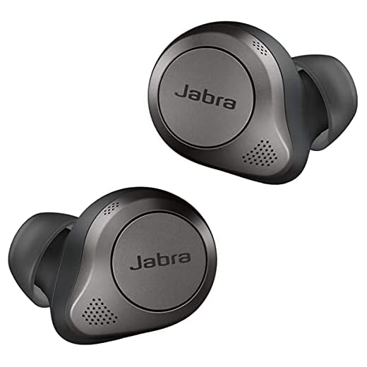 Jabra Elite 85t ワイヤレスイヤホン bluetooth アクティブノイズキャンセリング チタニウムブラック マルチポイント対応 2台同時接続 外音取込機能 専用アプリ マイク付 セミオープンデザイン ワイヤレス充電対応 最大[国内正規品]