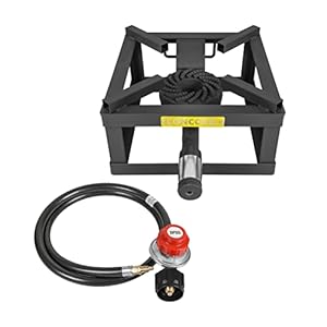 CONCORD 12″ THE BLOCK BURNER Single Propane Outdoor Burner. 100,000 BTU Great for Home Brewing, Camping, Tailgating, and More!