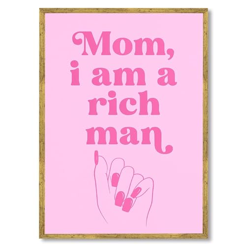 Mom I Am A Rich Man Art Print Canvas Print,