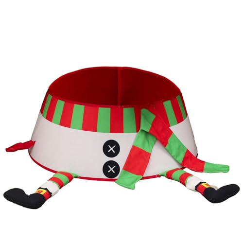 Weihnachtsbaum Kragen, Weihnachtsbaum Rock, Weihnachtsbaum Korb, Christbaumständer Verkleidung, Abdeckung für Weihnachtsbaumständer Tannenbaumständer, Weihnachtsdekoration – Bild 3