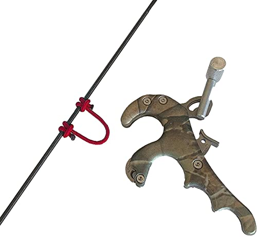 Archerest Bow String D Loop, 10 Ft. D Release Nocking Loop Rope For Compound Bowstring Archery (Red) #TOP2