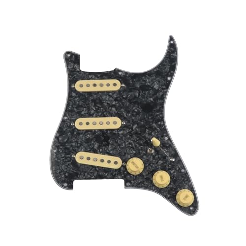 Pickguard pré câblé Alnico V SSS et sangle colorée pour guitare électrique