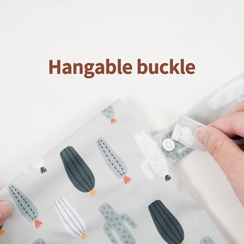 Image of HappyFlute 9 Sets Newborn Baby Cloth Pocket Diapers Adjustable Reusable for Baby Boys and Girls(6-33 pounds,0-3 Years),One Wet Bag+4Diapers and 4Inserts (AD10)