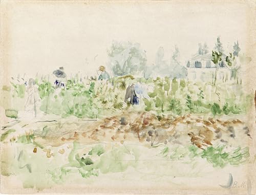 Cuadro famoso Berthe Morisot pintura reproducción lienzo premium hogar 60x90cm