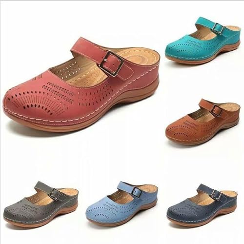 Sandals Oversized Sandals, Flat Bottomed Sandals,Women's Slippers Sandal(D,38)3