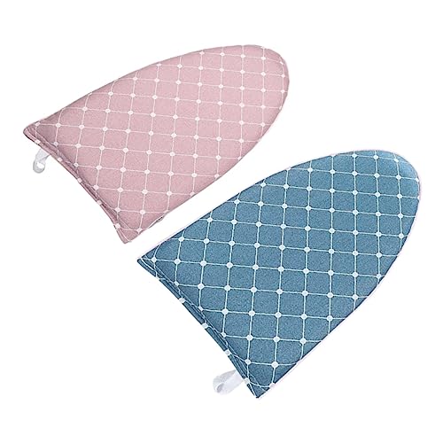 IWOWHERO 2Pcs Heat Resistant Ironing Gloves Insulated Mitts for Safe Ironing and Convenient Hand Protection with Hanging Design Suitable for Men and Women
