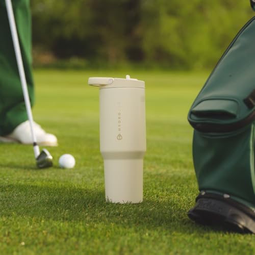 HydroJug Esporte – Copo de aço inoxidável com palha, isolado a vácuo, garrafa de água à prova de vaz