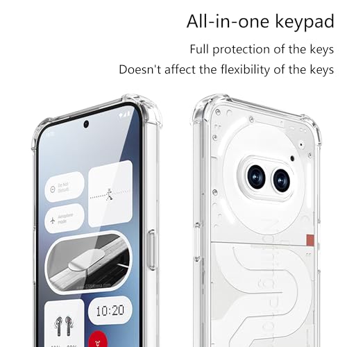Image of CoverLine Back Cover Shockproof Silicone Protective Back Case Nothing Phone 2a / Nothing Phone (2a) Plus -Transparent