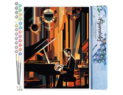 Figured'Art Pintar por Numeros Adultos Hombre Art Deco al...