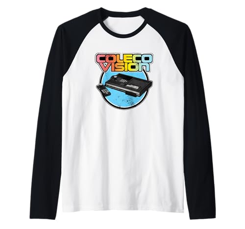 Colecovision Retro Vintage vídeo Juego Gamer Camiseta Manga Raglan