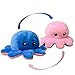 KUNSTIFY Oktupus Stimmungs Kuscheltier Oktopus Plüsch wenden für Mädchen, für Frauen, für Kinder um Laune auszudrücken, Octopus Krake Tintenfisch Geschenk für Freundin (pink/blau)