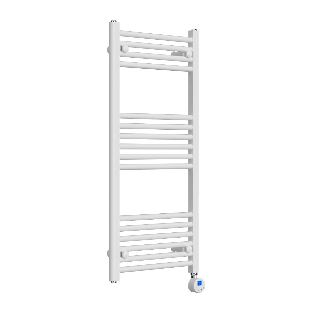 Lux Heat Electric White Ladder Towel Radiator 1000mm (H) x 500mm (W)