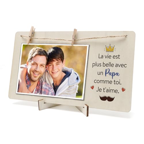 Crahalen Cadeau Papa Personnalisé Cadeau Fete Des Peres Idee Cadeaux Papa Cadeaux Fête Des Pères Cadre Photo Personnalisé Pour Peres