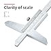 0-150mm Depth Vernier Caliper Micrometer Measuring Tool, 0.02mm Resolution,Carbonsteel Caliper Measuring Tool, DRINYOUNG (0-150/128in Depth Caliper)