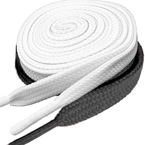 2 pair flat shoelaces 5/16" wide many colors and 52" le…