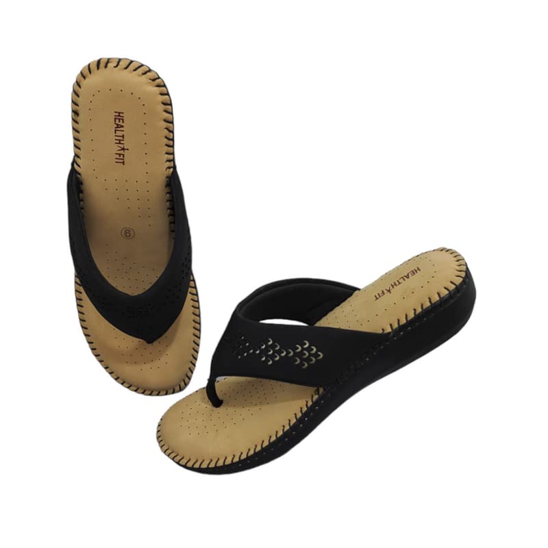 Image of HEALTH FIT Extra Soft Orthopedic Slippers /Doctor Chappal & Footwear with Memory Foam For Women Footwear