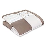 ACOLCHADO GRUESO: tapete de juego con forro grueso, por lo tanto, agradable, cálido y suave, aísla bien y protege a su bebé de los pisos fríos.