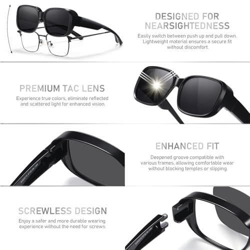 Image of HAOLOTA Polarized Sunglasses Men Women Designer Driving glasses Lightweight UV400 Protection
