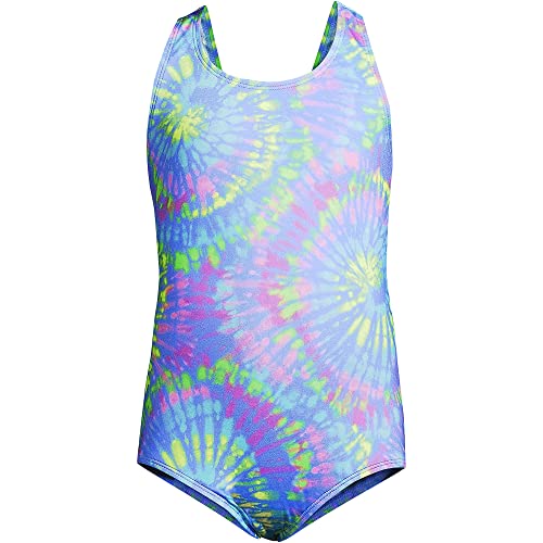 Lands' End Girls Tie Dye Slim One Piece Swimsuit #TOP19