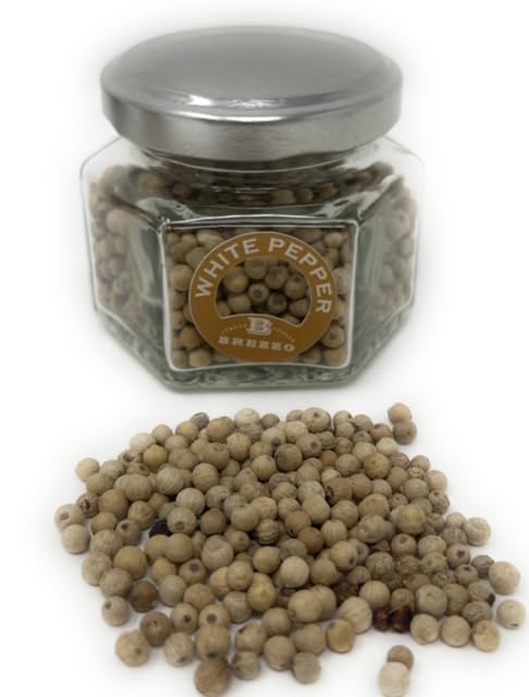 Miniatura 6 de Brezzo - Trío gourmet de especias de pimienta (rosa, blanco y verde) - Auténtica mezcla de condimentos secos italianos - Tarros de vidrio listos