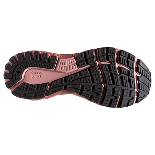 Brooks Brooks Women's Adrenaline GTS 21 Supportive Running Shoe - Grey/Black/Rose Gold - 10.5 Medium