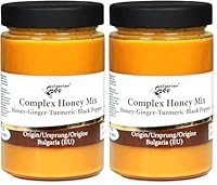 Les informations ci-dessous s'appliquent à chaque unité du pack Effet de renforcement du système immunitaire. Le mélange de miel, de gingembre et de curcuma offre un traitement naturel efficace contre les symptômes de la toux et du rhume La combinais...